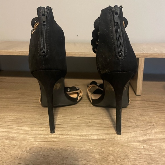 Olivia Ferguson Black Microsuede Stiletto Heels - Picture 8 of 8